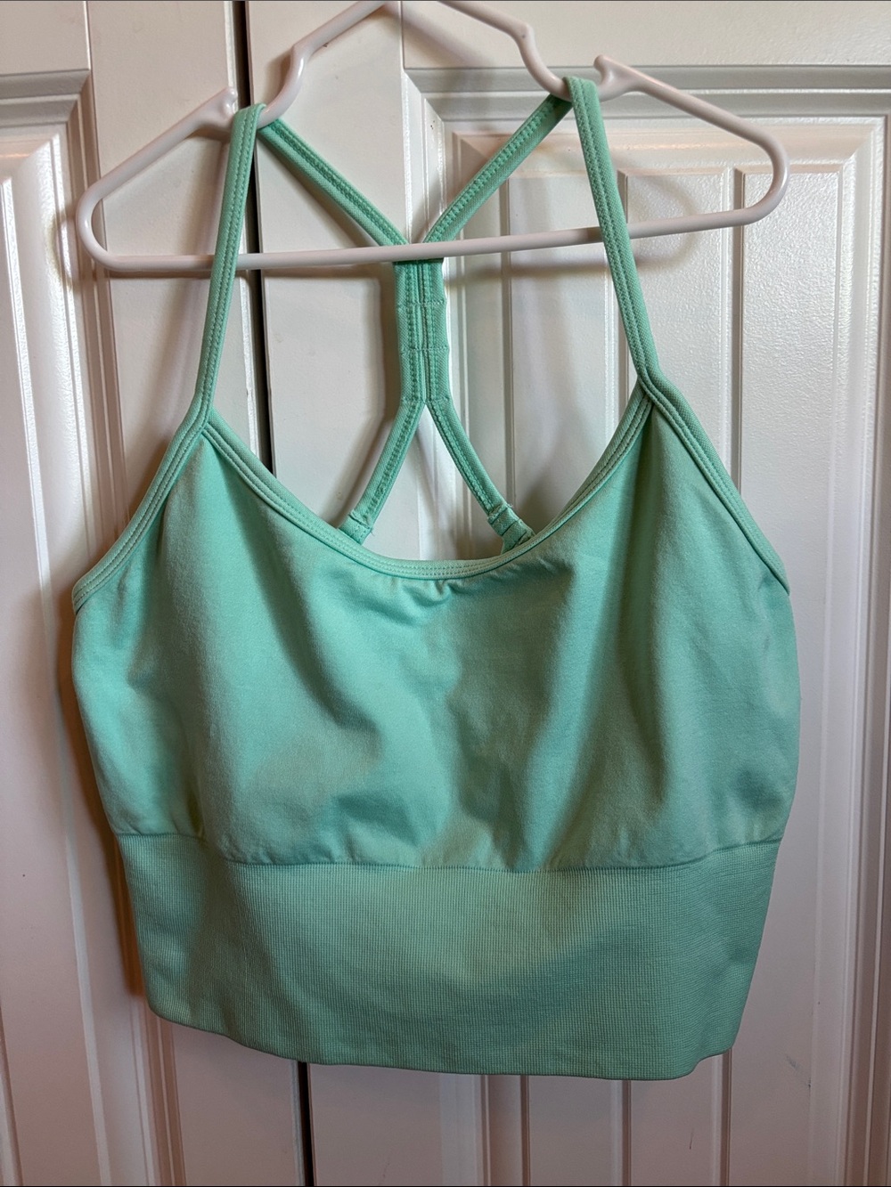 90 DEGREE By Reflex Mint Green Strappy Sports Bralette Sz M